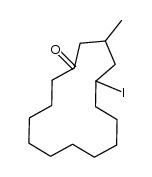 5-iodo-3-methylcyclopentadecanone结构式