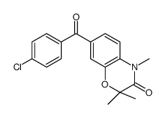 7-(4-chlorobenzoyl)-2,2,4-trimethyl-1,4-benzoxazin-3-one Structure