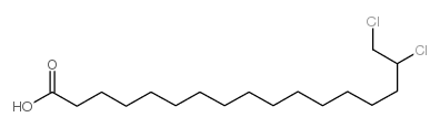 16,17-dichloroheptadecanoic acid structure