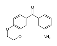 (3-Aminophenyl)(2,3-dihydro-1,4-benzodioxin-6-yl)methanone结构式