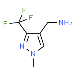 1-Methyl-3-(trifluoromethyl)-1H-pyrazole-4-methanamine Structure