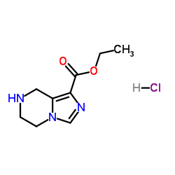 5,6,7,8-Tetrahydro-imidazo[1,5-a]pyrazine-1-carboxylic acid ethyl ester hydrochloride structure