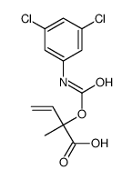 2-(((3,5-dichlorophenyl)carbamoyl)oxy)-2-methyl-3-butenoic acid structure