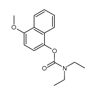 4-methoxynaphthalen-1-yl diethylcarbamate Structure