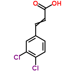 3-(3,4-Dichlorophenyl)acrylic acid Structure