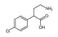 2-(4-chlorophenyl)-4-aminobutyric acid结构式