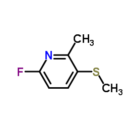 6-fluoro-2-methyl-3-(methylthio)pyridine structure