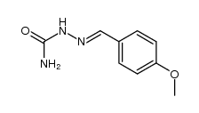 (E)-2-(4-methoxybenzylidene)hydrazine carboxamide结构式