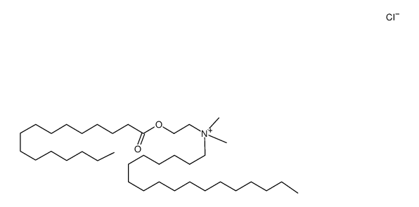 N-octadecyl-N-<(palmitoyloxy)ethyl>-N,N-dimethylammonium chloride结构式