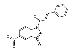 5-nitro-1-(3-phenylacryloyl)-1H-benzo[d][1,2,3]triazole 3-oxide结构式