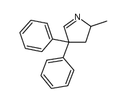 2-methyl-4,4-diphenyl-3,4-dihydro-2H-pyrrole结构式