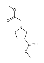 1-(carbomethoxymethyl)-3-carbomethoxypyrrolidine结构式