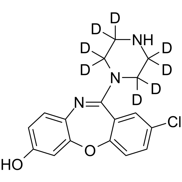 7-Hydroxy amoxapine-d8结构式