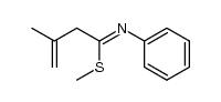 methyl-3 N-phenyl butene-3 imidothioate de methyle Structure