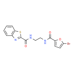 N-(2-{[(5-bromofuran-2-yl)carbonyl]amino}ethyl)-1,3-benzothiazole-2-carboxamide Structure