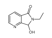 6-ethyl-7-hydroxy-6,7-dihydro-5H-pyrrolo[3,4-b]pyridin-5-one结构式