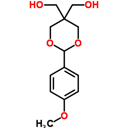 1,3-Dioxane-5,5-dimethanol, 2-(4-methoxyphenyl)- structure