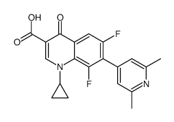 1-cyclopropyl-6,8-difluoro-1,4-dihydro-7-(2,6-dimethyl-4-pyridinyl)-4-oxo-3-quinolinecarboxyic acid picture