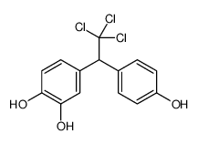 4-[2,2,2-trichloro-1-(4-hydroxyphenyl)ethyl]benzene-1,2-diol Structure