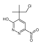 5-(1-chloro-2-methylpropan-2-yl)-3-nitro-1H-pyridazin-6-one结构式