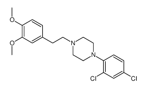 1-(2,4-dichlorophenyl)-4-[2-(3,4-dimethoxyphenyl)ethyl]piperazine Structure