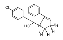 5-(4-chlorophenyl)-2,2,3,3-tetradeuterioimidazo[1,2-b]isoindol-5-ol Structure