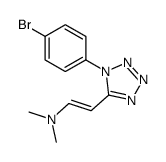 2-[1-(4-bromophenyl)tetrazol-5-yl]-N,N-dimethylethenamine Structure