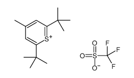 2,6-ditert-butyl-4-methylthiopyrylium,trifluoromethanesulfonate结构式