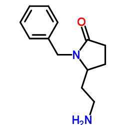 5-(2-Aminoethyl)-1-benzyl-2-pyrrolidinone Structure