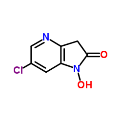 6-Chloro-1-hydroxy-1,3-dihydro-2H-pyrrolo[3,2-b]pyridin-2-one结构式