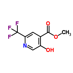 Methyl 5-hydroxy-2-(trifluoromethyl)isonicotinate Structure