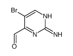 2-amino-5-bromopyrimidine-4-carbaldehyde Structure
