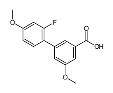 3-(2-fluoro-4-methoxyphenyl)-5-methoxybenzoic acid结构式
