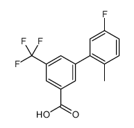 3-(5-fluoro-2-methylphenyl)-5-(trifluoromethyl)benzoic acid结构式