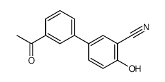 5-(3-acetylphenyl)-2-hydroxybenzonitrile结构式