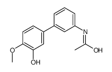 N-[3-(3-hydroxy-4-methoxyphenyl)phenyl]acetamide Structure