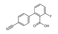 2-(4-cyanophenyl)-6-fluorobenzoic acid Structure