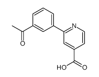 2-(3-acetylphenyl)pyridine-4-carboxylic acid结构式