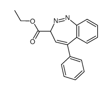5-Phenyl-3H-1,2-benzodiazepine-3-carboxylic acid ethyl ester结构式