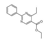 ethyl 4-ethyl-2-phenylpyrimidine-5-carboxylate结构式