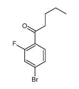 1-(4-Bromo-2-fluorophenyl)pentan-1-one structure