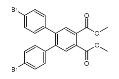 dimethyl 4,4''-dibromo-1,1':2',1''-terphenyl-4',5'-dicarboxylate Structure