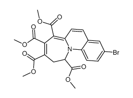 3-bromo-7,8,9,11-tetrakis(methoxycarbonyl)-azepino-quinoline结构式
