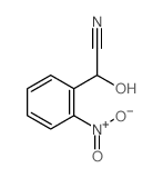 Benzeneacetonitrile, a-hydroxy-2-nitro- Structure