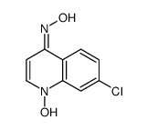 Quinoline, 7-chloro-4-(hydroxyamino)-, 1-oxide structure