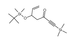 5-((tert-butyldimethylsilyl)oxy)-1-(trimethylsilyl)hept-6-en-1-yn-3-one结构式
