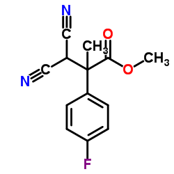 Methyl 3,3-dicyano-2-(4-fluorophenyl)-2-methylpropanoate结构式
