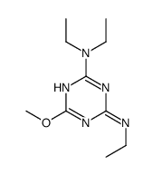 2-(Diethylamino)-4-(ethylamino)-6-methoxy-1,3,5-triazine结构式