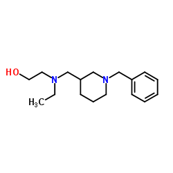 2-{[(1-Benzyl-3-piperidinyl)methyl](ethyl)amino}ethanol结构式