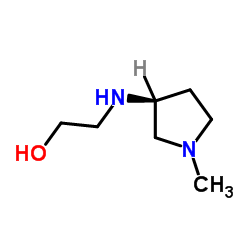 2-{[(3S)-1-Methyl-3-pyrrolidinyl]amino}ethanol Structure